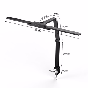 Wozinsky WLM-800 monitori kohale paigaldatav laualamp puldiga, must