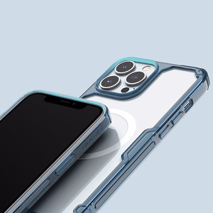 Nillkin Nature Pro Magnetic armored ümbris with MagSafe jaoks iPhone 15 Pro - valge