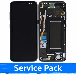LCD ekraan Samsung G950 S8 raamiga Midnight Black (Service Pack)