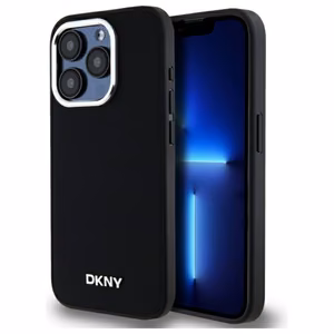 DKNY Plain Logo MagSafe iPhone 15 Pro Ümbris - Must