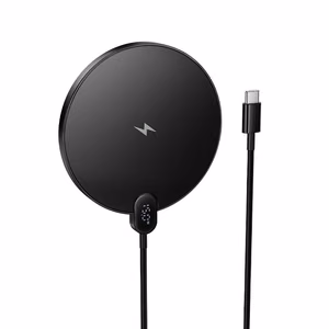 Juhtmevaba laadija Hoco 15W with kaabel USB C and digital display CW62 must