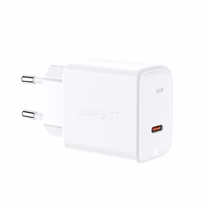 Acefast Laadija GaN USB Type C 30W, PD, QC 3.0, AFC, FCP valge (A21 valge)