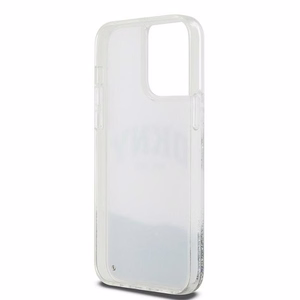 DKNY ümbris jaoks iPhone 15 Pro Max 6,7" DKHCP15XLBNAET valge HC liquid glitters w arch logo