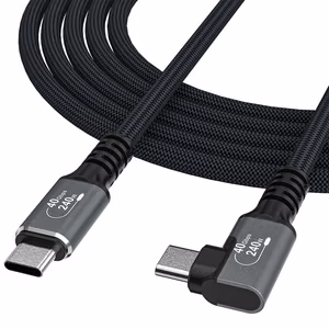 Wozinsky WPS2-UY41S USB-C Thunderbolt 4 240W Angled Kaabel 2m - must