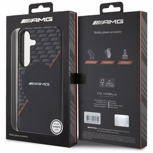 AMG Double Layer Rhombs MagSafe Ümbris jaoks Samsung Galaxy S25+ - must/punane