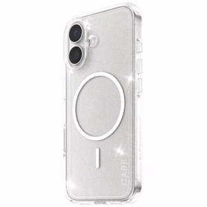 CARE by PanzerGlass Flagship Urban Explorer Ümbris w. Valge MagSafe jaoks iPhone 17 - Clear Glitter