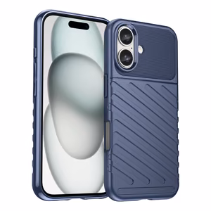 Thunder Ümbris jaoks iPhone 16 Plus Silicone Ümbris - Sinine