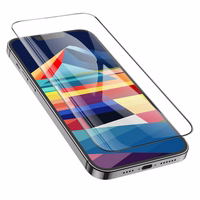 Karastatud klaas to iPhone 15 / 16 Hoco HD 5D Guardian shield 10 pcs G14 must