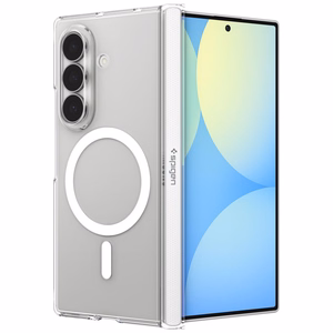 Spigen AirSkin Zero MagFit ümbris Samsung Galaxy Z Fold8 Ultra telefonile – läbipaistev ja valge
