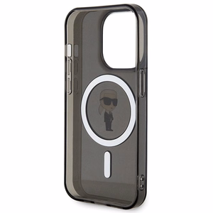 KARL LAGERFELD ümbris jaoks IPHONE 15 Pro KLHMP15LHFCKNOK (Ikonik + MAG) must