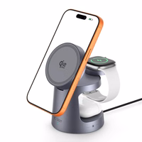 Tech-Protect QI2.2-25W-A48 3in1 magnetiline traadita laadija - mereväe sinine