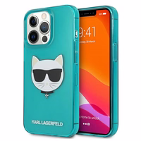 Karl Lagerfeld KLHCP13LCHTRB iPhone 13 Pro / 13 6.1" sinine/sinine kõvakott Glitter Choupette Fluo