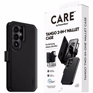CARE by PanzerGlass Tango 2in1 Wallet ümbris Samsung Galaxy S26 Ultra - must