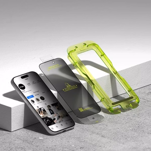 Ringke Easy Slide 2-pack Privaatsus Glass jaoks iPhone 17 Pro - Must