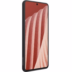 Nillkin Textured Case vastupidav tugevdatud ümbris koos geelraami ja nailonist tagaküljega Samsung Galaxy A73 jaoks must