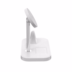 Tech-Protect QI15W-A22 MagSafe induktiivne laadija koos 3in1 MagSafe alus jaoks smartphone / Apple Watch / AirPods - valge