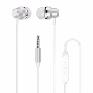 Dudao X10PRO juhtmega kõrvaklapid, mini jack 3.5mm, in-ear kaugjuhtimisega - valge