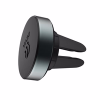 Car phone holder Devia Circle jaoks using on ventilation grille, magnetic, must