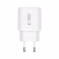 Tech-Protect NCA45W-GAN 2-portiline 45W seinalaadija USB-C kaabliga - valge