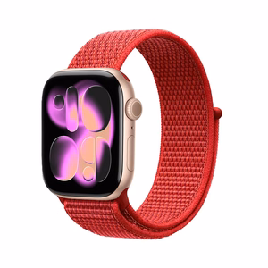 Crong Nylon Apple Watch spordirihm, 38/40/41/42 mm, Red Fusion