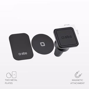 Magnetic smartphone holder SBS TESUPMAGLCLIP - black