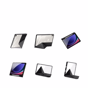 Dux Ducis Magi Ümbris with Stylus Holder jaoks Samsung Galaxy Tab S10 FE/S9/S9 FE - Must