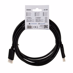 Savio CL-137 DisplayPort cable 3 m must