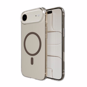 Puro Lite Mag TPU+PC Ümbris Compatible with MagSafe jaoks iPhone 17 Air - Läbipaistev with Brown Ring