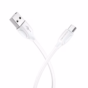 USB kaabel Borofone BX19 USB-A to MicroUSB 1.0m valge