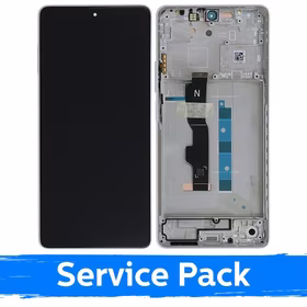 LCD ekraan ühilduv Xiaomi Redmi Note 13 5G raamiga / Arctic White / (Service Pack)