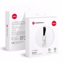 Pendrive 128GB USB 3.2 Gen 1 (USB A) Forcell F-Data Metal hõbedane