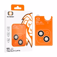 Tempered glass Tel Protect Titanium Lens 99% AR on camera jaoks Iphone 14/14 Plus/16e läbipaistev (lens 2 pcs)