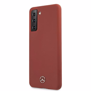 Mercedes Silicone Line чехол для Samsung Galaxy S21 - красный