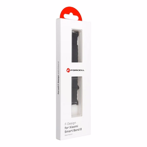 FORCELL F-DESIGN FX8 strap jaoks XIAOMI Mi Band 8 must
