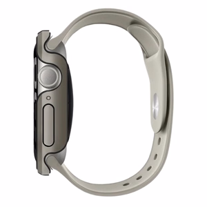 Чехол Uniq Valencia Apple Watch Series 46mm серебристый/титановое серебро
