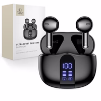 Tech-Protect UltraBoost TWS Core G2 Kõrvaklapid - Must