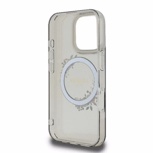 Guess IML Flowers Wreath MagSafe Ümbris jaoks iPhone 16 Pro - Must