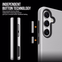 Perfectionists Kolmnurkne Ümbris Samsung S721 S24 FE hõbedane