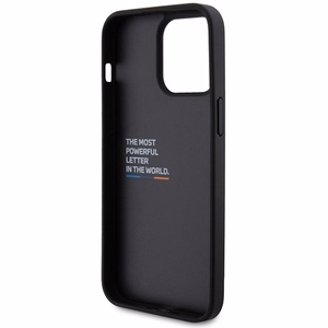 BMW Leather Carbon ümbris jaoks iPhone 15 Pro Max - must
