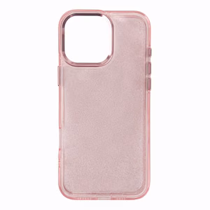 Glitter Ümbris jaoks iPhone 16 Pro Max - roosa with glitter
