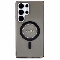 Guess Rhinestones Printed Classic Logo MagSafe Samsung Galaxy S25 Ultra ümbris must