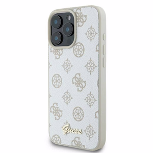 Guess Peony Script Logo MagSafe iPhone 16 Pro Ümbris - valge