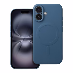 SILICONE MAG ÜMBRIS compatible with MagSafe jaoks IPHONE 16 sinine