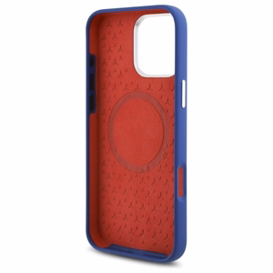 Mercedes Silicone punane Stripe MagSafe Ümbris jaoks iPhone 16 Pro Max - tumesinine
