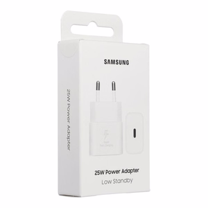 Originaal Samsung EP-T2510NWEGEU USB-C PD 25W GaN seinalaadija, valge, blisterpakend