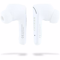 Guess Flat Classic Logo Electroplated TWS Headphones - valge