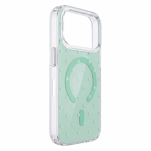 Bubble Dots Mag чехол для iphone 16 6,1", зеленый