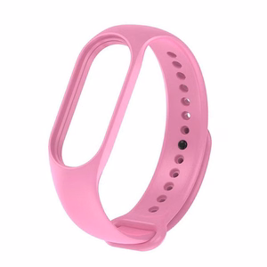 Silicone strap for XIAOMI Mi Band 5 / 6 / 7 pink (37)