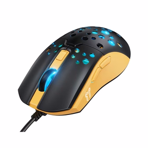 Must-kollane juhtmega mängurihiir Hoco GM51