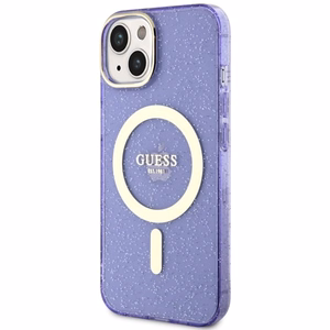 Guess GUHMP14MHCMCGU iPhone 14 Plus 6.7" фиолетовый/фиолетовый hardcase Glitter Gold MagSafe